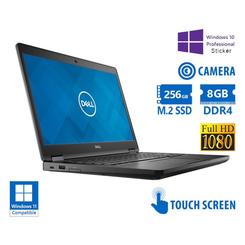 Dell (A-) Latitude 5490 i7-8650U/14\\"FHD Touchscreen/8GB DDR4/256GB M.2 SSD/No ODD/Camera/10P Grade A Dell (A-) Latitude 5490 i7-8650U/14\\"FHD Touchscreen/8GB DDR4/256GB M.2 SSD/No ODD/Camera/10P Grade A